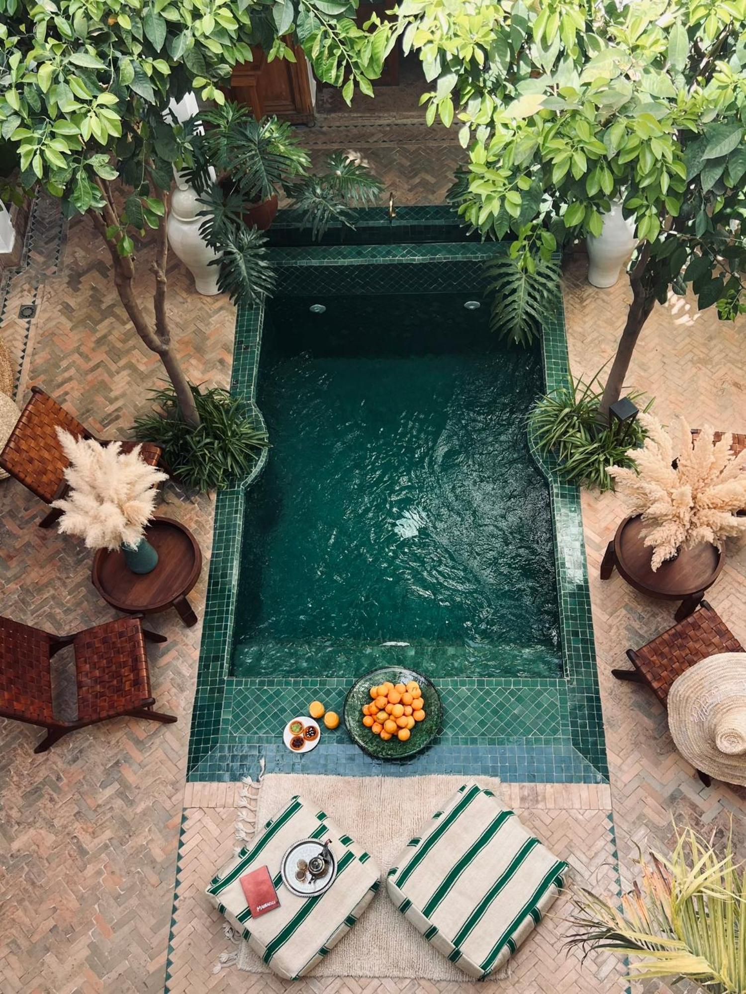 Riad Prive Sadaka Bassin Rooftop Marrakesh Exteriör bild