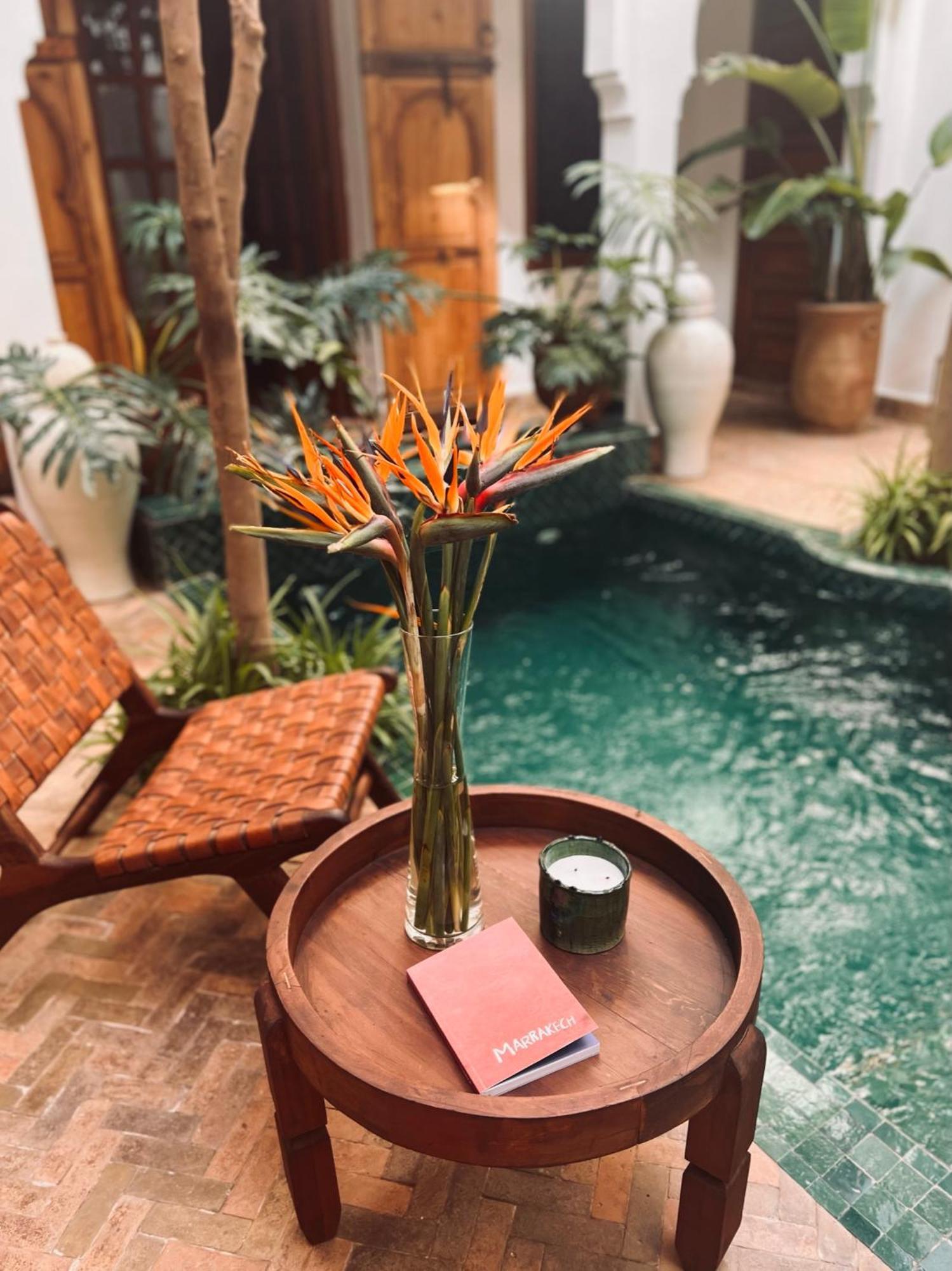 Riad Prive Sadaka Bassin Rooftop Marrakesh Exteriör bild